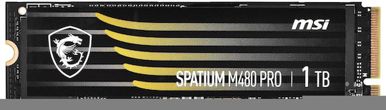 MSI Spatium M480 Pro SSD 1TB M.2 NVMe PCI Express 4.0 S78-440L1G0-P83