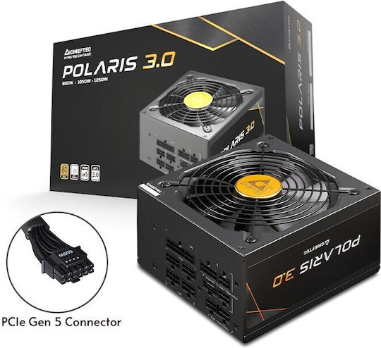 Chieftec Polaris 3.0 1250W Μαύρο Τροφοδοτικό Υπολογιστή Full Modular 80 Plus Gold
