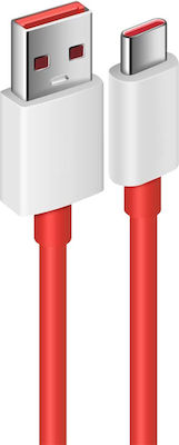 OnePlus USB 2.0 Cable USB-C male - USB-A male Red 1m (D3072)