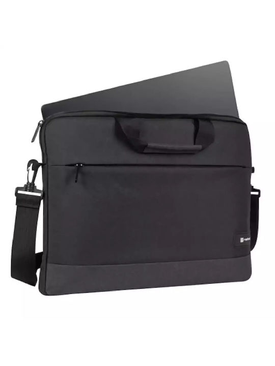 Natec GOA Τσάντα Ώμου / Χειρός για Laptop 15.6" σε Μαύρο χρώμα