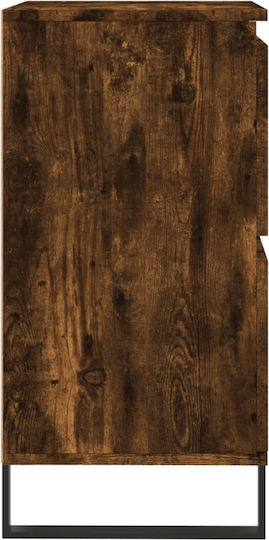 Μπουφές Ξύλινος Καπνιστή Δρυς 60x35x70cm