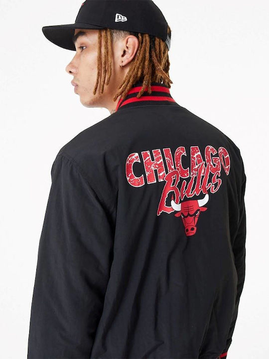 New Era Chicago Bulls Μπουφάν Bomber Μαύρο