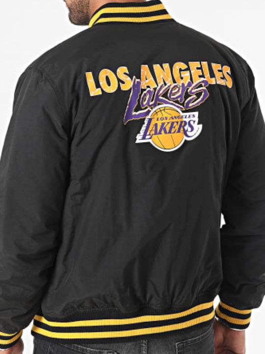 La Lakers Team Χειμωνιάτικο Μπουφάν Bomber Μαύρο