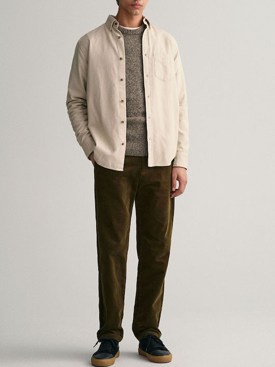 Men's Chinos Elastic in Regular Fit Khaki