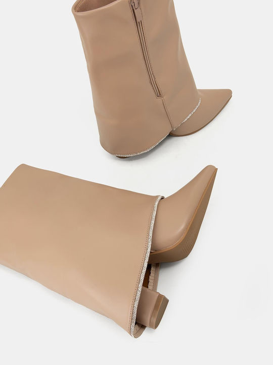 Stiefeletten Damen Beige
