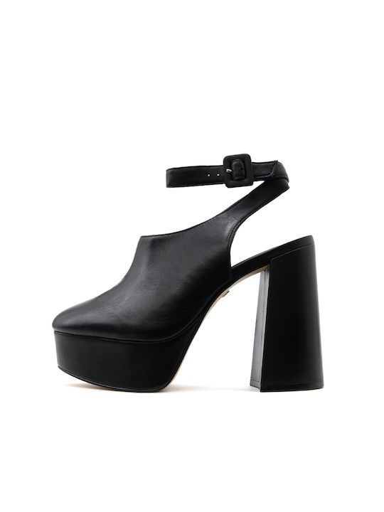 Carrano Leather Black Heels