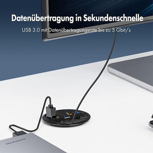 Graugear USB Hub 3 Ports USB 3.0 with USB-A Connection
