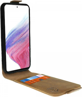 Rosso Vertical Flip Brown (Galaxy A53)