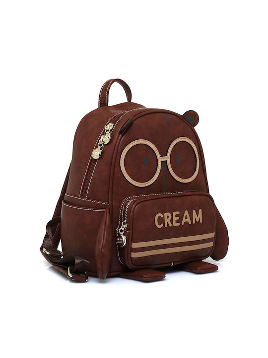 CreamBear Damen Tasche Rucksack Braun