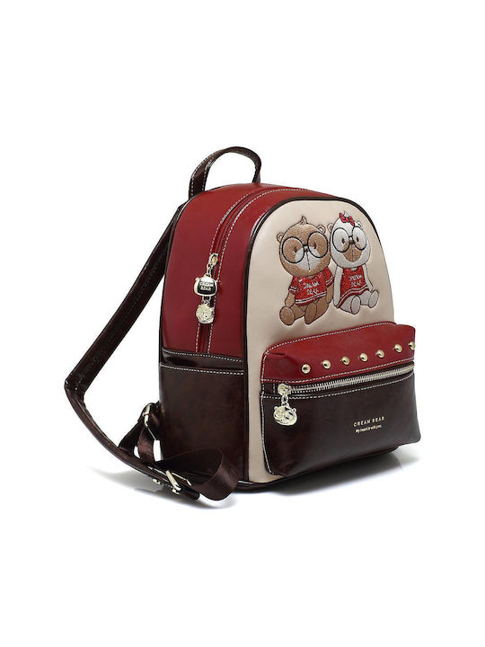 CreamBear Women's Bag Backpack Beige