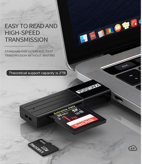 Kakusiga KSC-749 Helian Card Reader USB 2.0 για SD/microSD