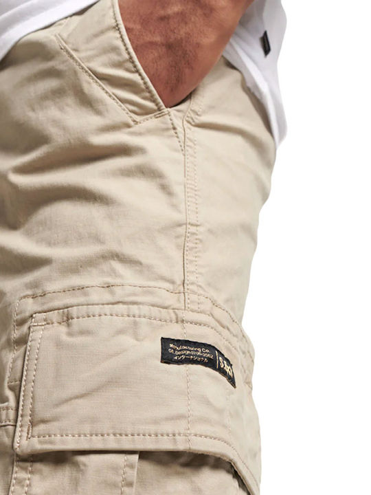Trousers Cargo Elastic Ecru