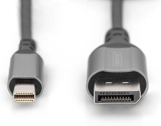Digitus Cable DisplayPort male - mini DisplayPort male 2m Μαύρο (DB-340106-020-S)