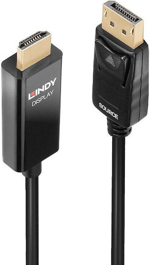 Lindy Cable DisplayPort male - HDMI male 1m Black (40925)