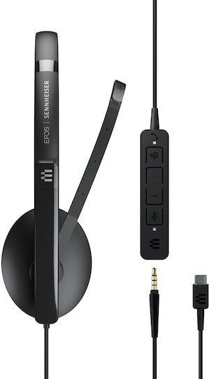 Epos Adapt 165T USB-C II On Ear Multimedia Ακουστικά με μικροφωνο