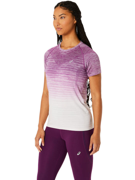 ASICS Damen Sport T-Shirt Lila