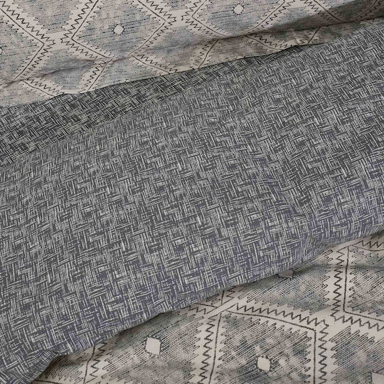 Das Home Duvet Cover Set Single with Pillowcase 160x240 Casual 5413 Nude - Grey