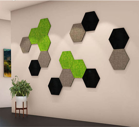 Audiodesigner Hexagon HEXAGONPET3/3/1 Sound Absorbing Panel 6 Pieces