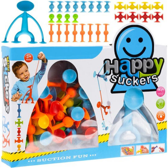 Kruzzel Plastic Construction Toy Happy Suckers for Children 3+ years+ Years