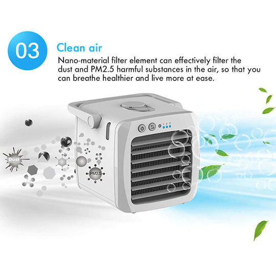 Мини Климатик USB С Вода 5W Сив 103691
