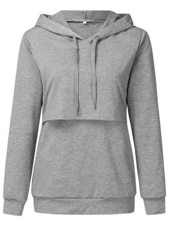 Queen Mother Maternity Top Gray