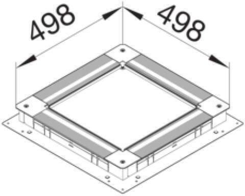 Hager Flush Electrical Box in Gray Color