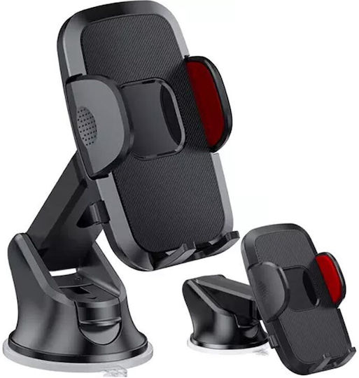 Car Mobile Mount with Adjustable Hooks Black