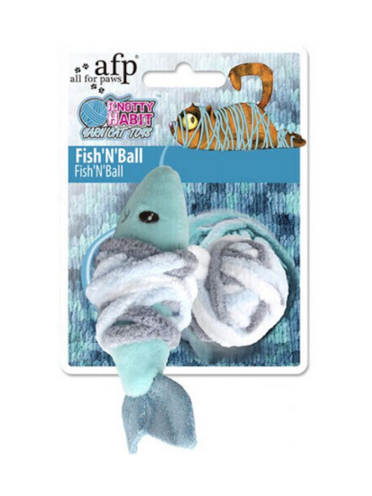 All For Paws Knotty Habit Light Blue Ball