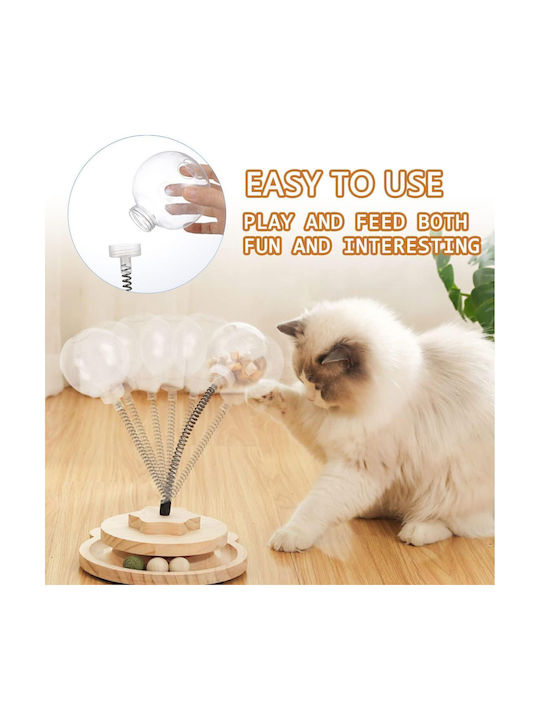 Interactive Cat Toy Brown