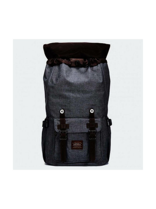 Kaukko Hurley Fabric Backpack Dark Grey