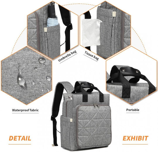 Kono Diaper Bag Gray