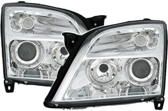Depo Front Lights Angel Eyes for Opel Vectra C 2002-2005 2pcs