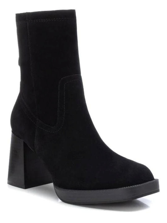 Carmela Footwear Leder Damen Knöchelstiefel Schwarz