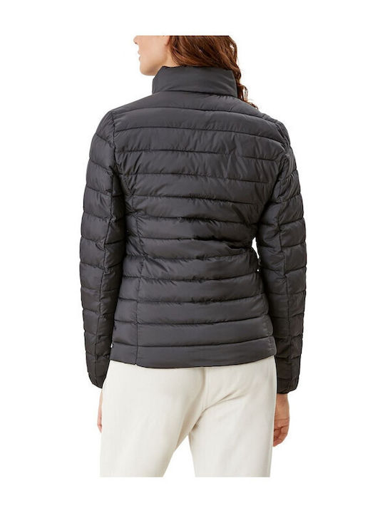 Kurz Damen Puffer Jacke Schwarz