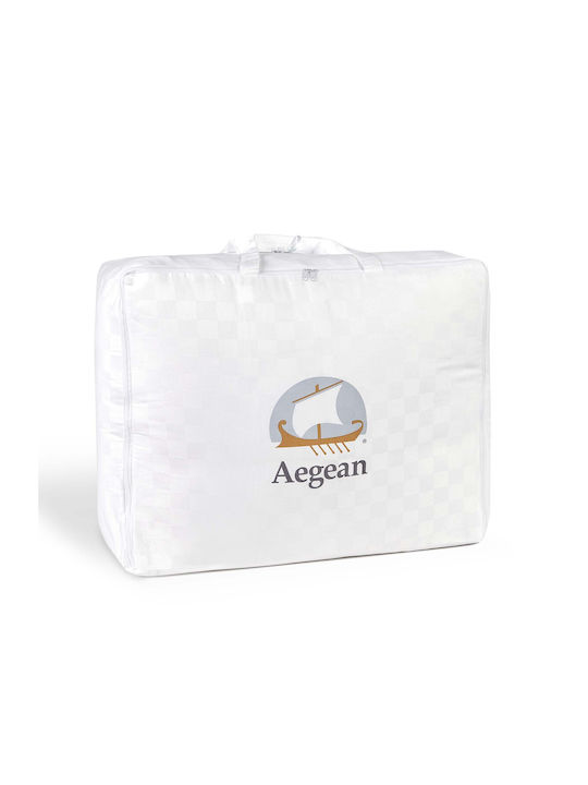 Aigaion Пухено Единично 160x230бр Бял 350 г/м²Gsm