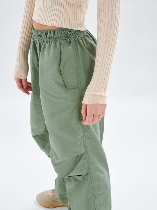 Women's Fabric Trousers Green