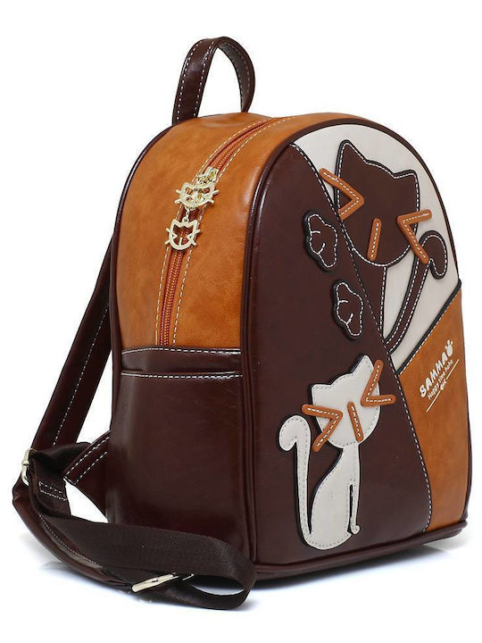 Sammao Women's Bag Backpack Brown