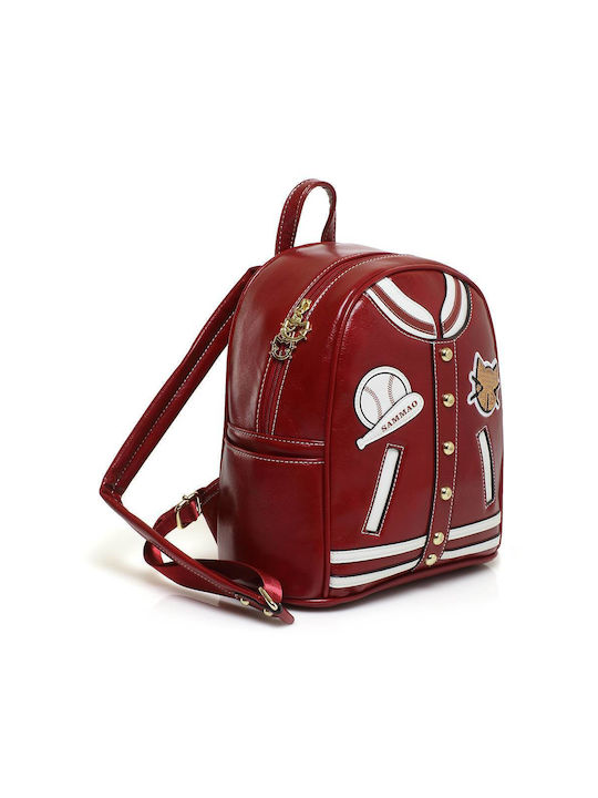 Sammao Women's Bag Backpack Red