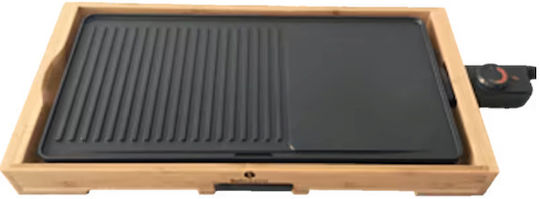 Bella Cucina Grill Teppanyaki Grilling Plate with Adjustable Thermostat 2200W 51x25.4cm.