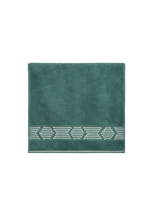 Nef-Nef Homeware Prosop de mână Creative 30x50cm. Verde Greutate 520gr/m²