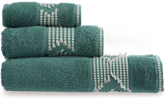 Nef-Nef Homeware Facecloth Creative 50x90cm Green Weight 520gr/m²