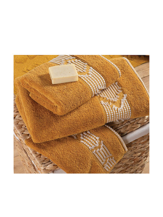 Nef-Nef Homeware Πετσέτα Προσώπου Creative 50x90εκ. Green Βάρους 520gr/m²
