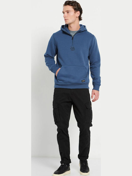 Sweatshirt with Hood Blue