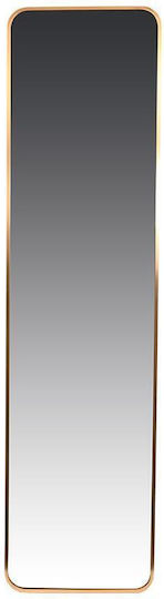 Fylliana Rechteckiger Goldener Boden- oder Standspiegel 150x39cm Fylliana Rechteckiger Goldener Boden- oder Standspiegel 150x39cm