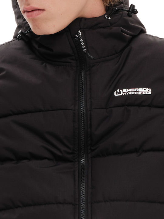 Geacă Fără Mâneci De Iarnă Puffer Waterproof Și Cu Protecție Împotriva Vântului Neagră