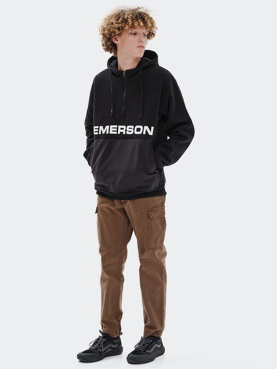 Sweatshirt mit Kapuze Schwarz