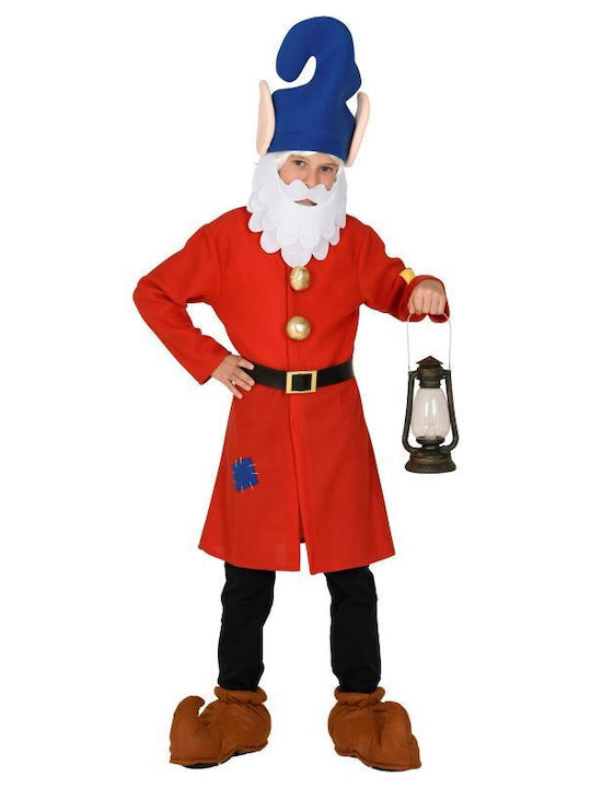 Kids Christmas Costume Goblin Kids Dwarf Red Costume Red