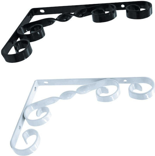 Element Heavy-Duty Metallic Corner Shelf Black 130x130mm 175602.0011