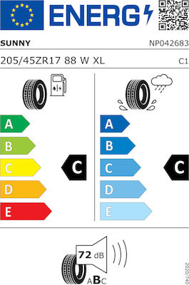 Sunny Na305 205/45R17 88W XL Winter Tyre for Passenger Vehicle