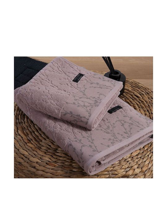 Nef-Nef Homeware Pânză de față Elements Estia 034064 50x100cm. Mauve palid Greutate 600gr/m²